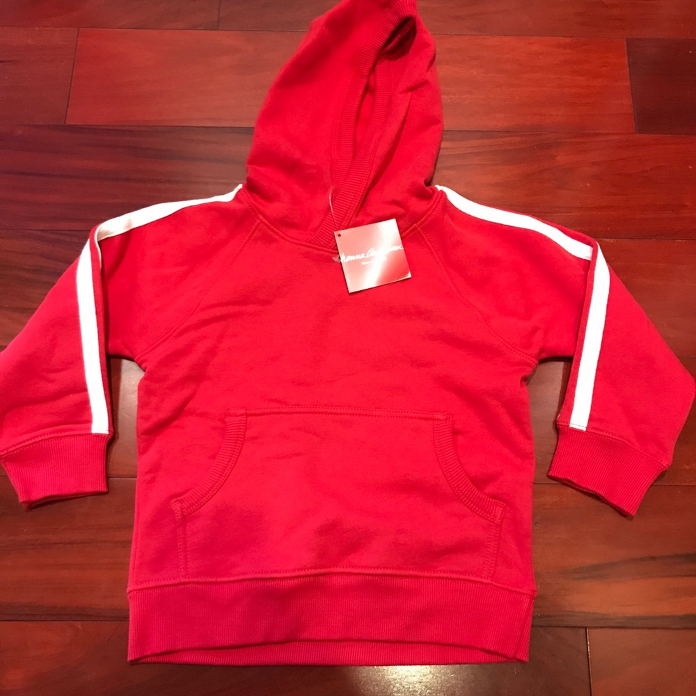 Hanna Andersson boys red sweatshirt hoodie 4 100
